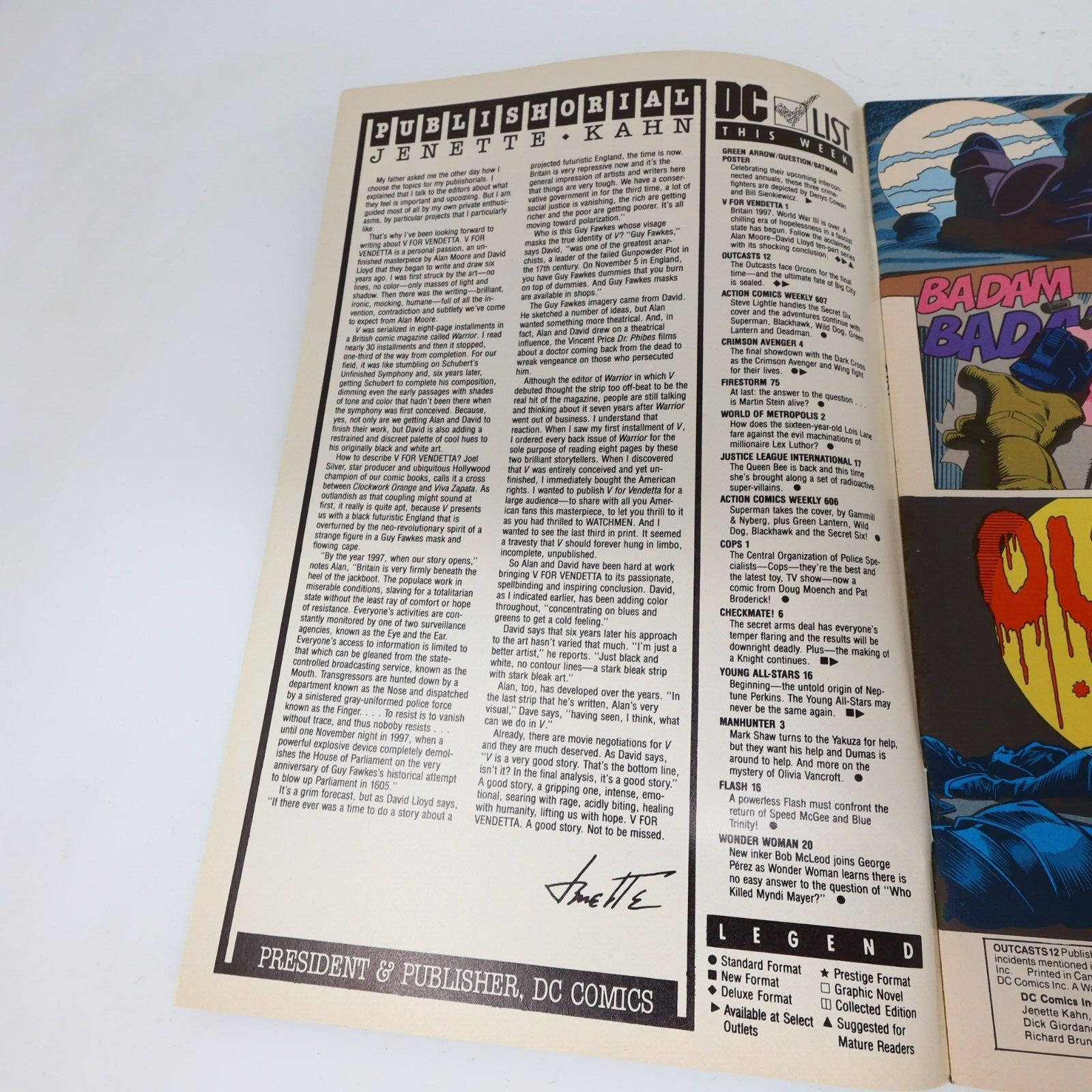 Lot 4 Comics Outcasts #9-12 Wagner/Grant/Kennedy/Montano DC 1988 80s