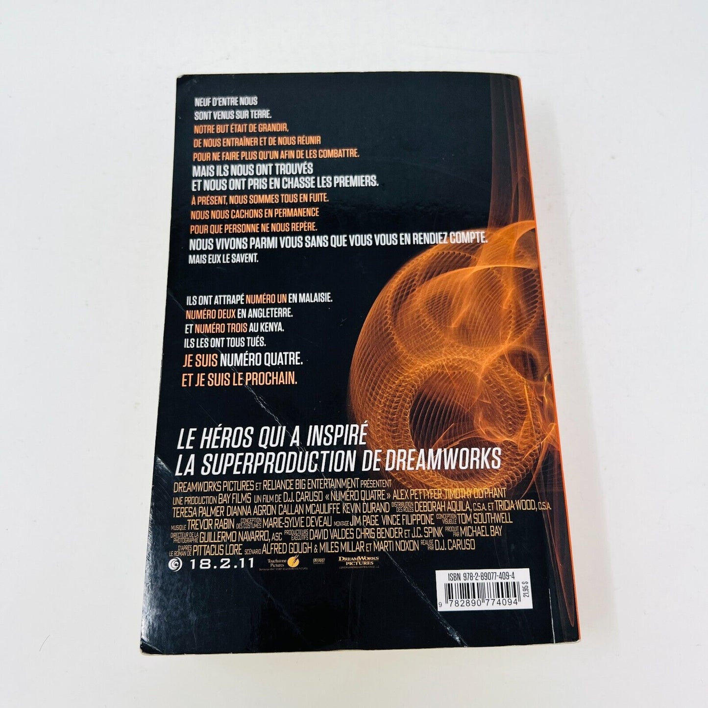 Lot de 5 Livres de Pittacus Lore Numéro Quatre/Pouvoir des Six Français/French