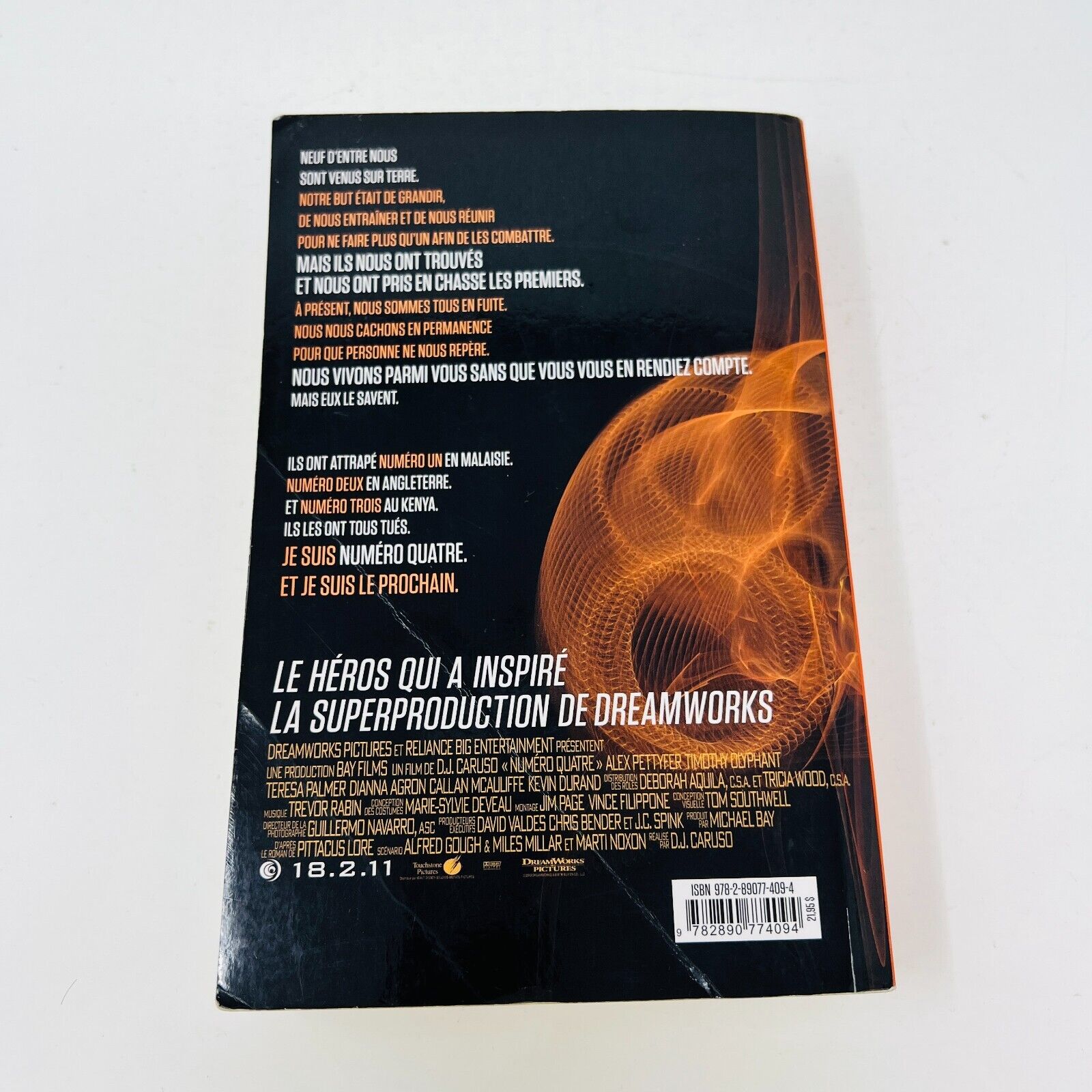 Lot de 5 Livres de Pittacus Lore Numéro Quatre/Pouvoir des Six Français/French