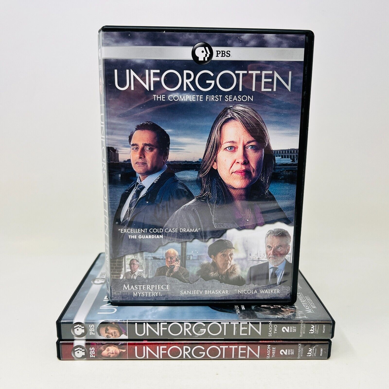 Unforgotten Seasons #1-2-3 DVD Lot Tested PBS Region 1 TV Serie Nicola Walker