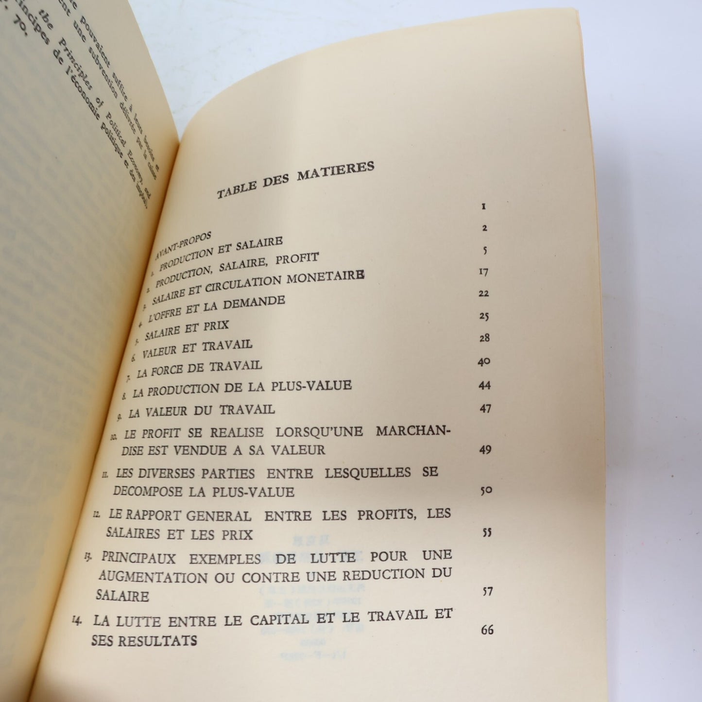1975 Salaire Prix et Profit Karl Marx Éditions en Langues Étrangères Pékin Livre