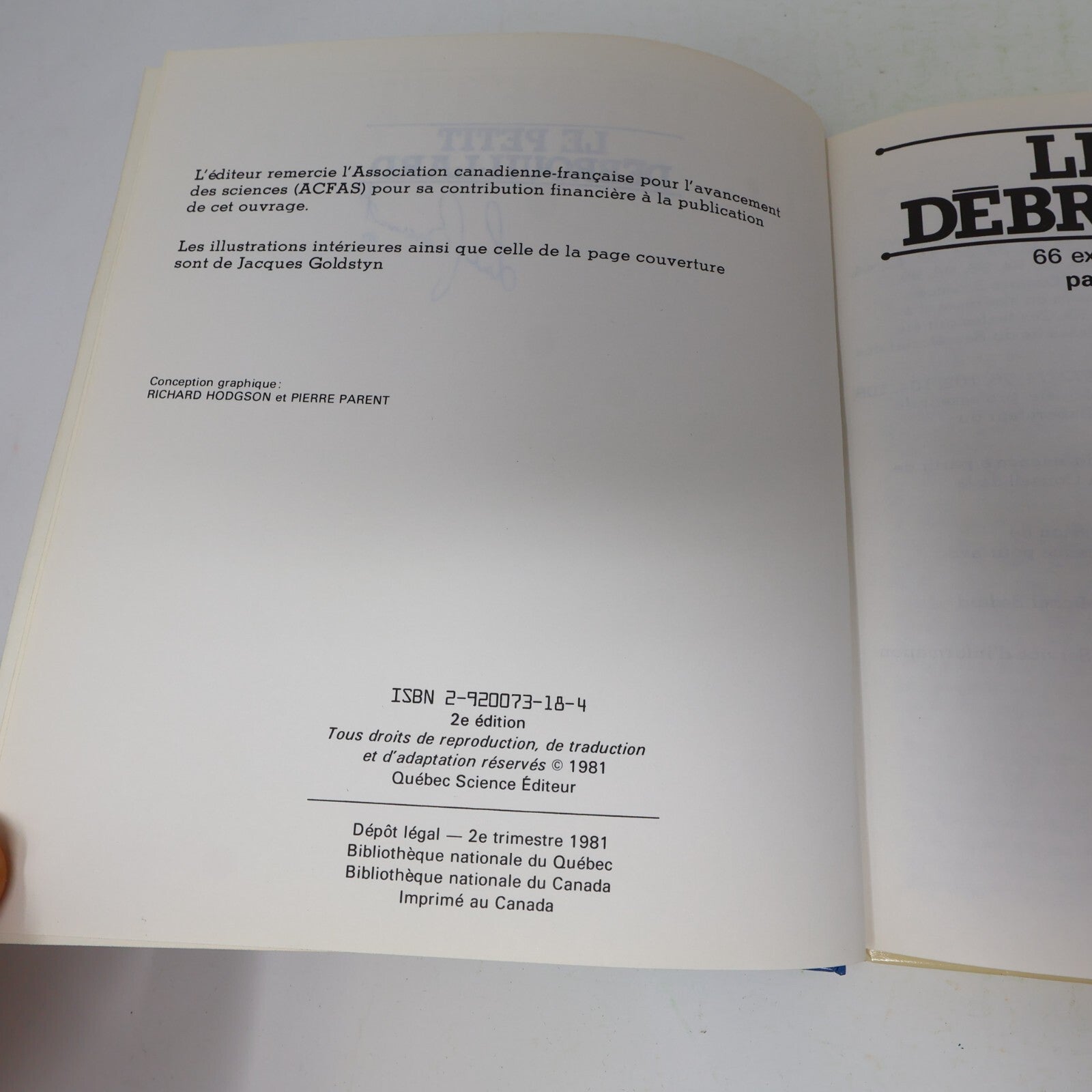 Lot 3 Les Petits Débrouillard Professeur Scientifix Livres Enfants Science 80s