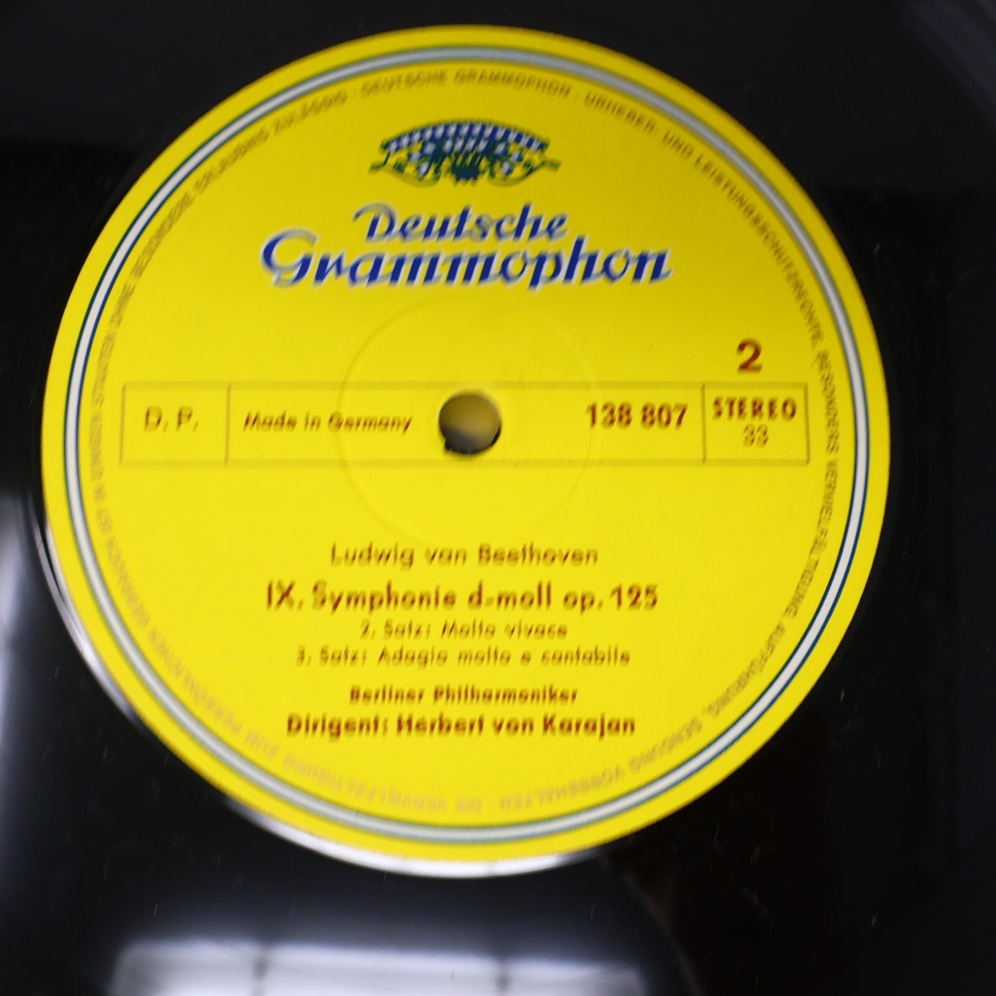 Beethoven Berliner Herbert von Karajan IX. Symphonie Nr. 8 LP Record 138 807/808