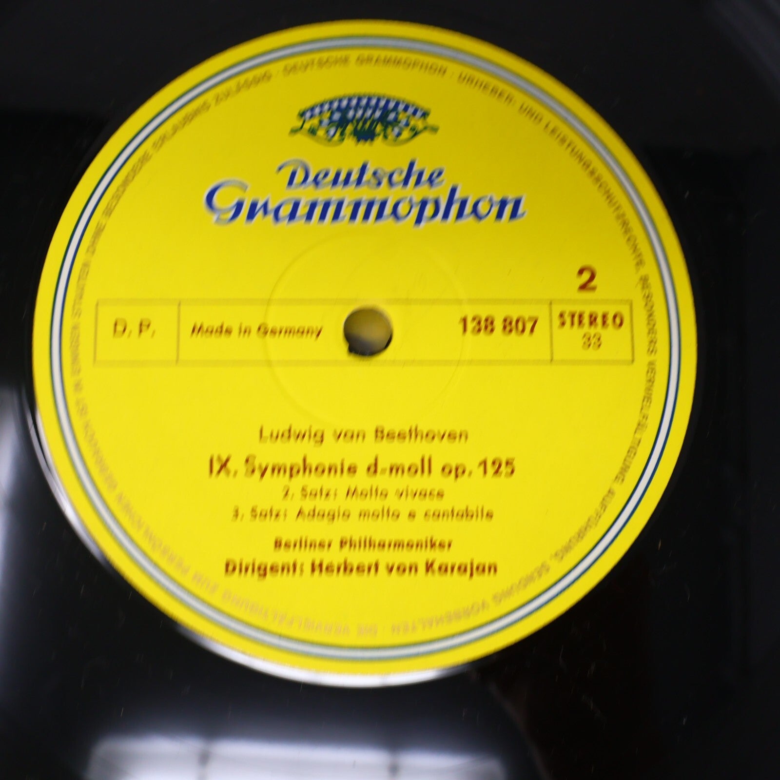 Beethoven Berliner Herbert von Karajan IX. Symphonie Nr. 8 LP Record 138 807/808