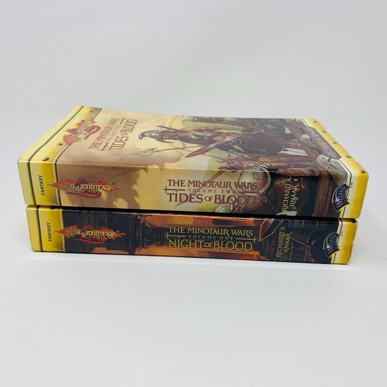 DragonLance The Minotaurs Wars 1-2 Night of Blood + Tides of Blood WOC Books Lot