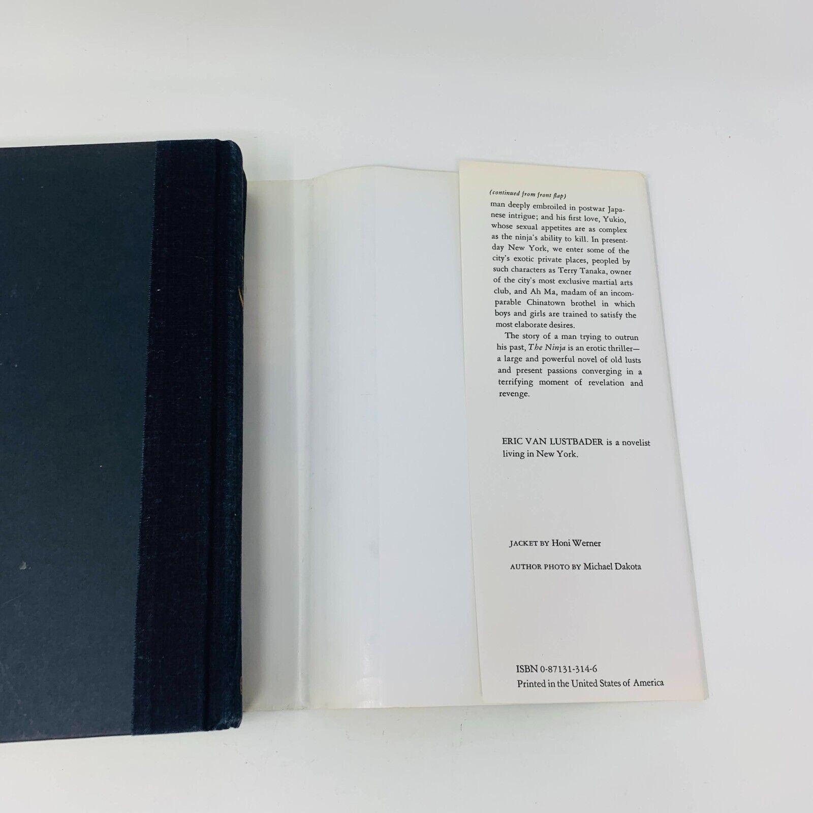 1980 The Ninja by Eric Van Lustbader Hardcover DJ Evans 1st Edition / Print Book