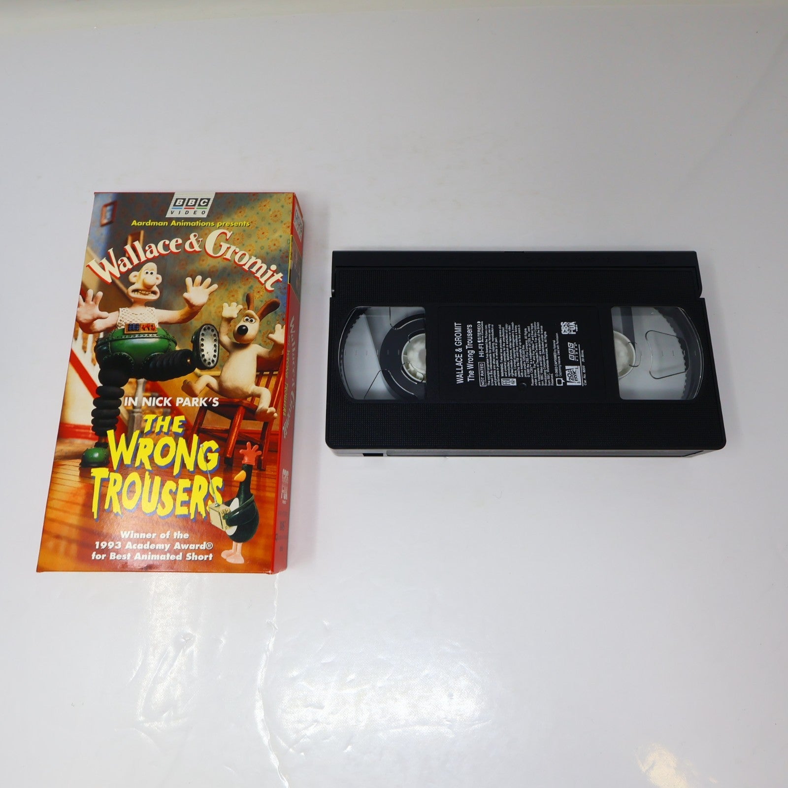 Wallace & Gromit Box Set VHS BBC NTSC Wrong Trousers/A Close Shave/Grand Day Out