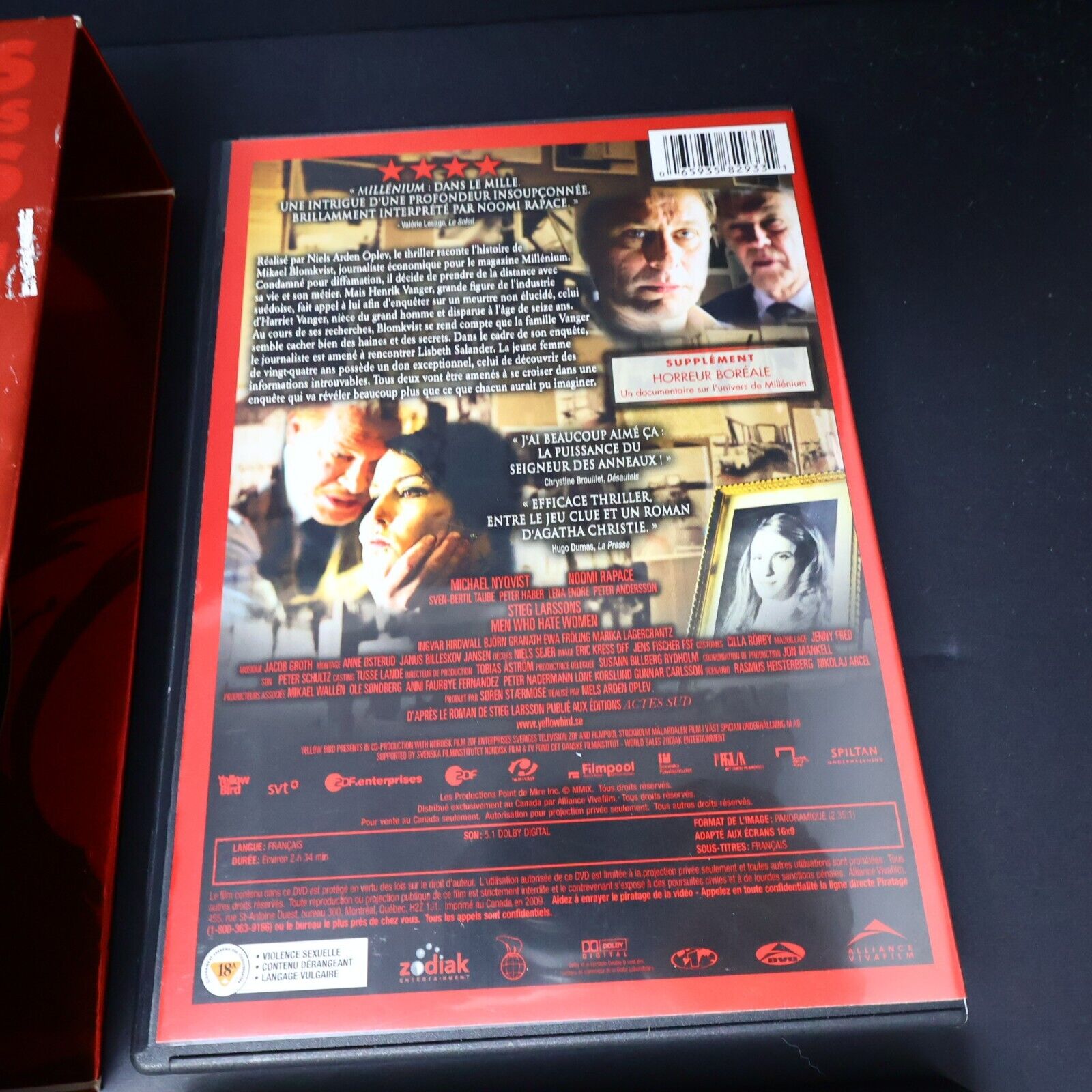 Millénium La Trilogie DVD Testé 2010 3 Films Français/French Noomi Rapace NTSC