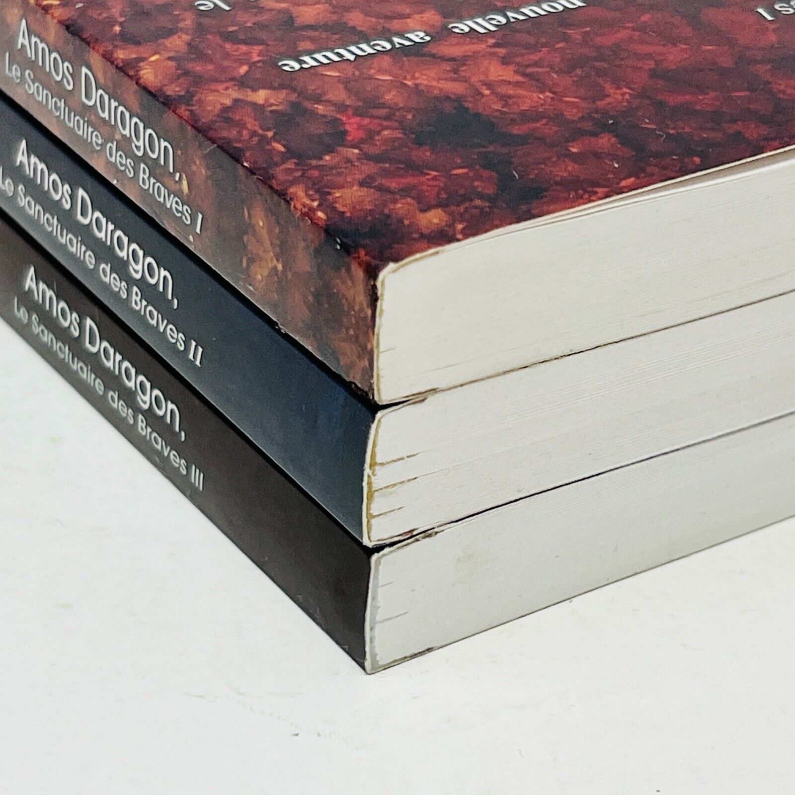 Lot Amos Daragon Le Sanctuaire des Braves #1-3 Série Complète Bryan Perro Livres