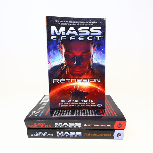 Lot 3 Livres Mass Effect #1-3 Drew Karpyshyn Milady Science-Fiction Français PB