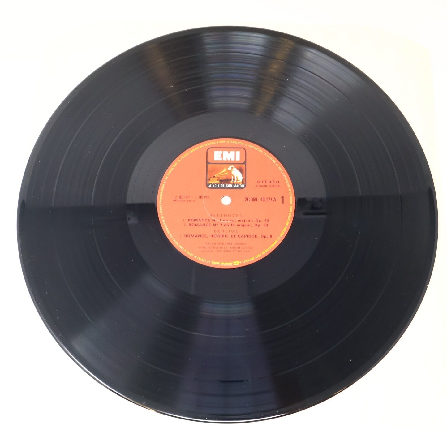 Yehudi Menuhin Eugene Goossens Pritchard Philharmonia Disque Record C 059-43177