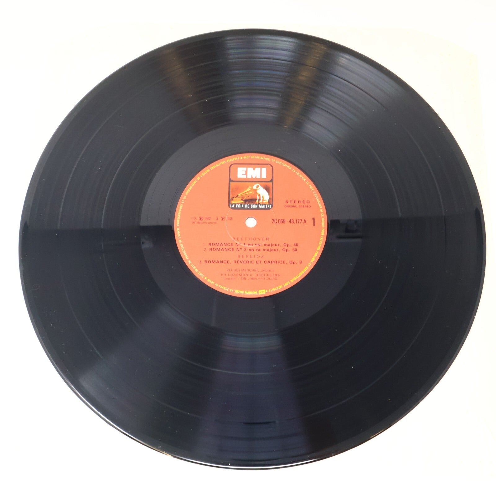 Yehudi Menuhin Eugene Goossens Pritchard Philharmonia Disque Record C 059-43177