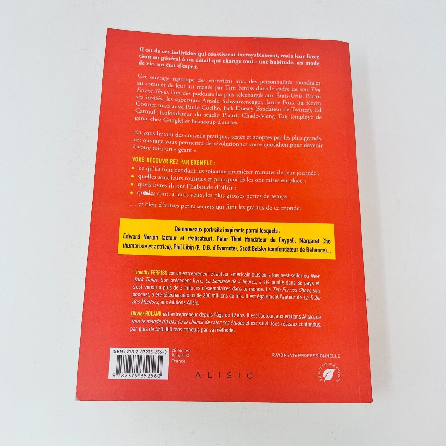 2022 Les Outils Des Géants de Timothy Ferriss Édition Révisée Emploi Succès PB