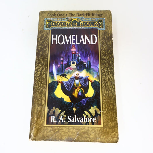 1990 Homeland Dark Elf Trilogy #1 by R. A. Salvatore Forgotten Realms Paperback