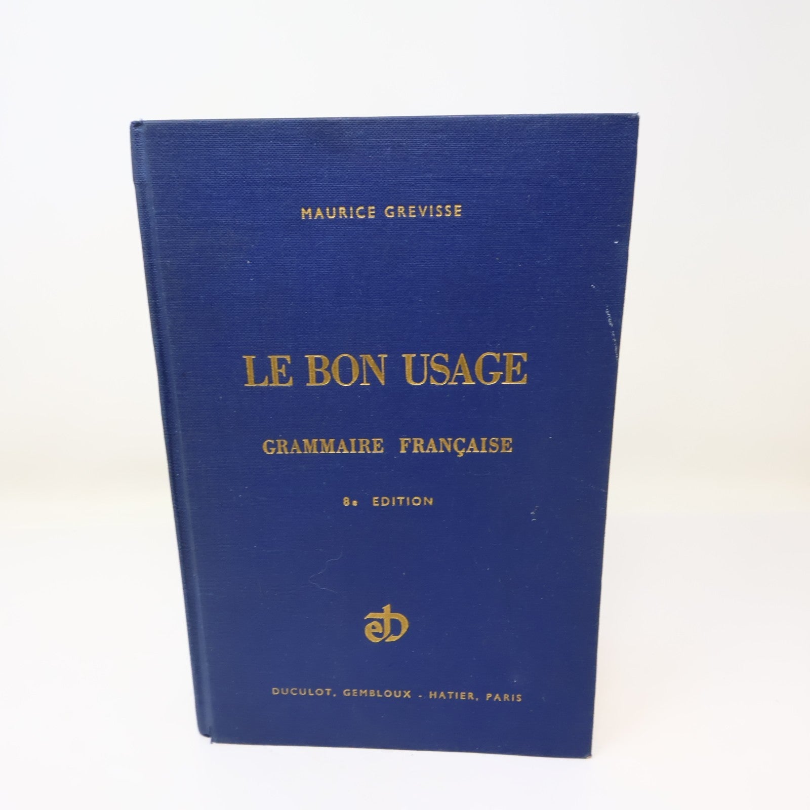 Le Bon Usage Maurice Grevisse Duculot 1964 HC Français French Éducation Langue