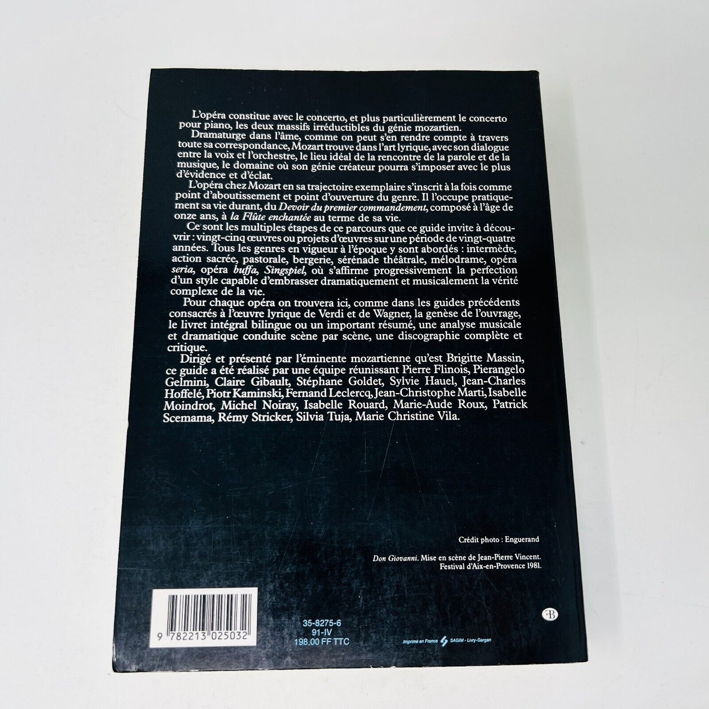 Guide des Opéras de Mozart Fayard Brigitte Massin Indispensables de la Musique
