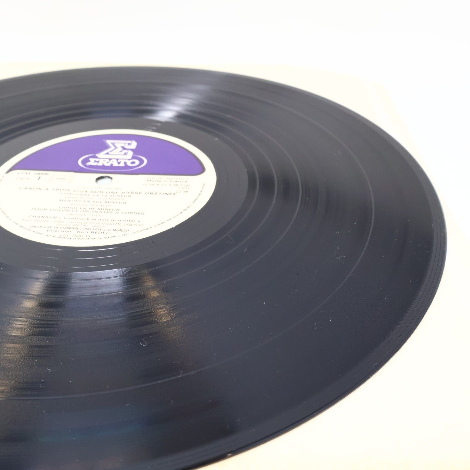Le Canon De Pachelbel et Huit Pages Célèbres Kurt Redel Disque Record EFM 18005