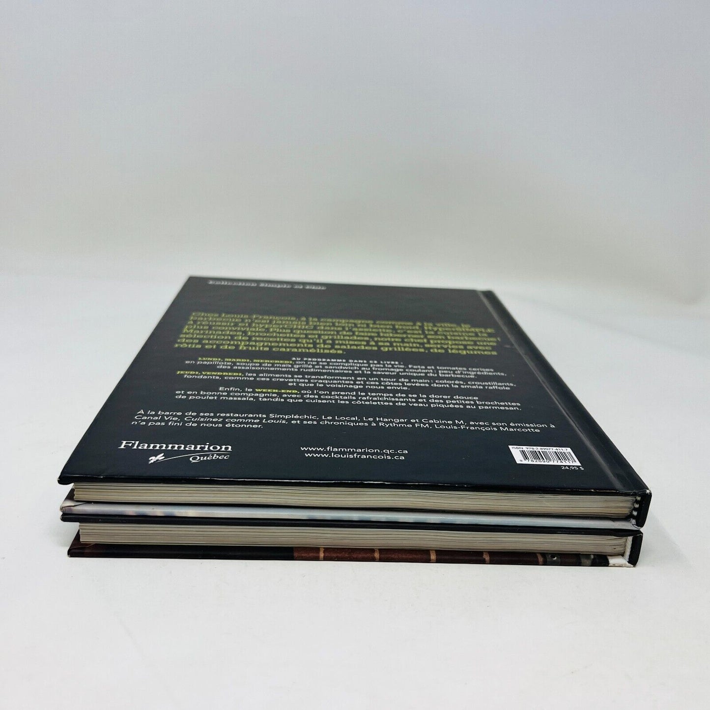 Saisis 1 & 2 de Louis-François Marcotte Lot de Livres Recettes Cuisine Barbecue