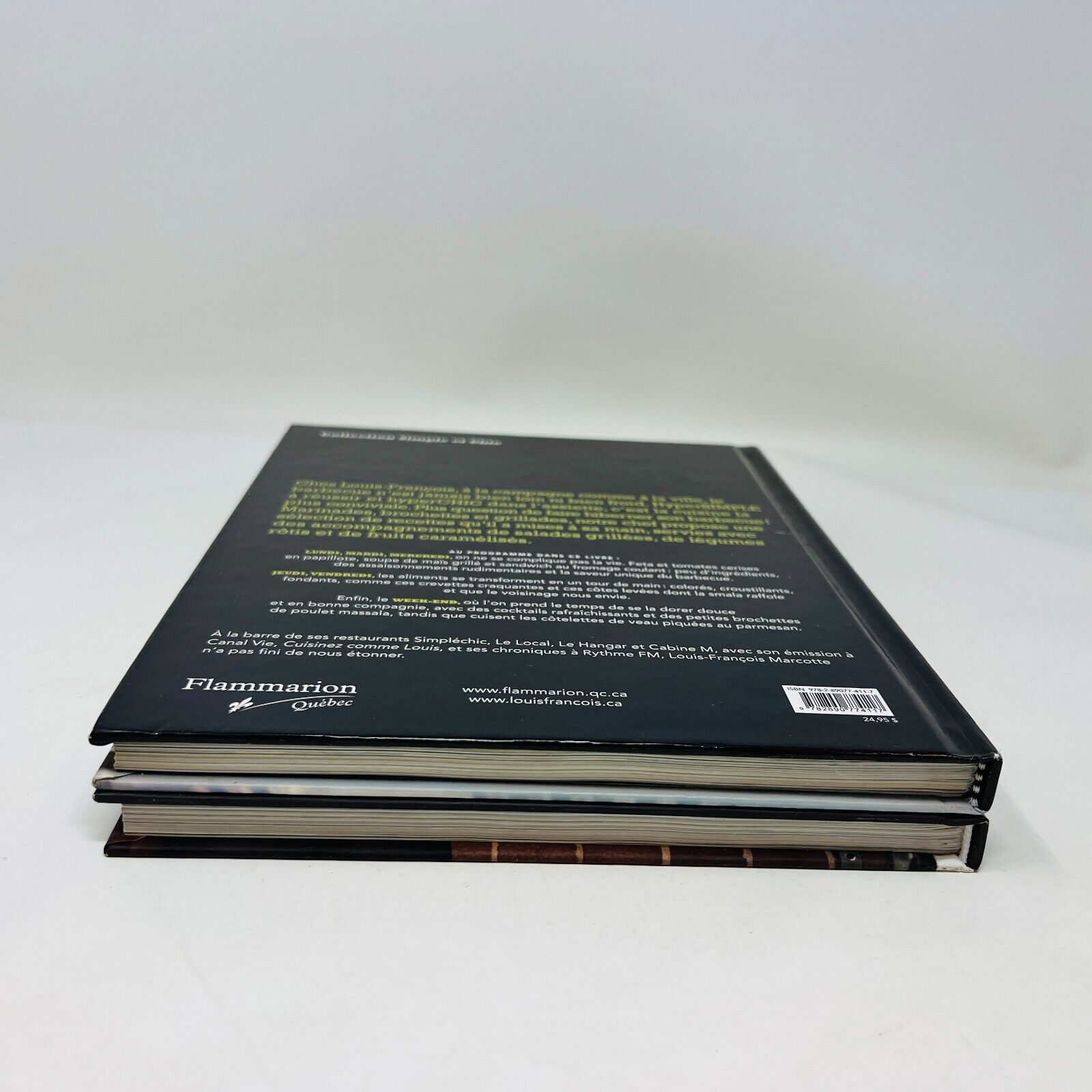 Saisis 1 & 2 de Louis-François Marcotte Lot de Livres Recettes Cuisine Barbecue