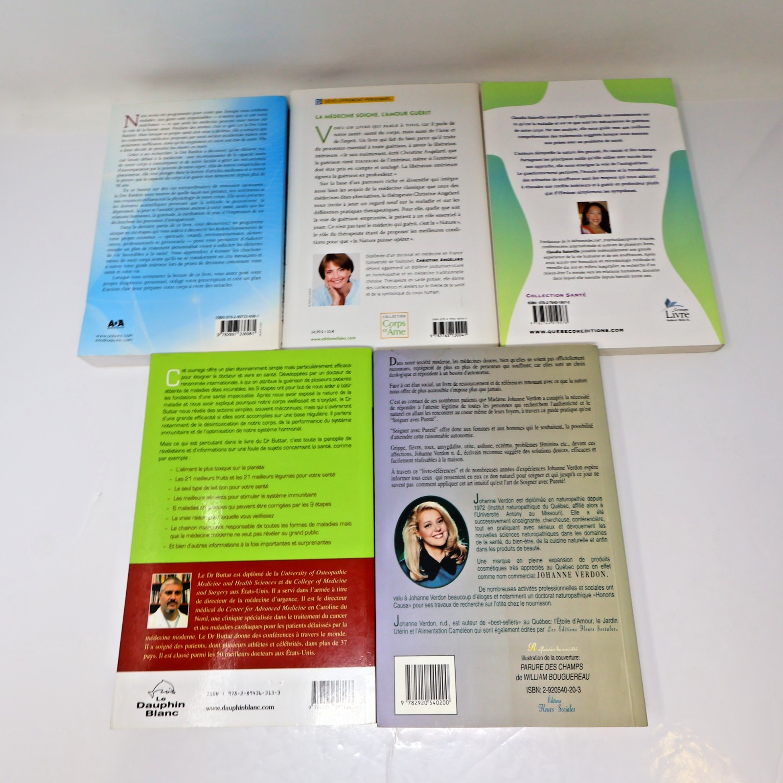 Santé Guérison Médecines Alternatives Lot 5 Livres Français Rankin/Angelard PB