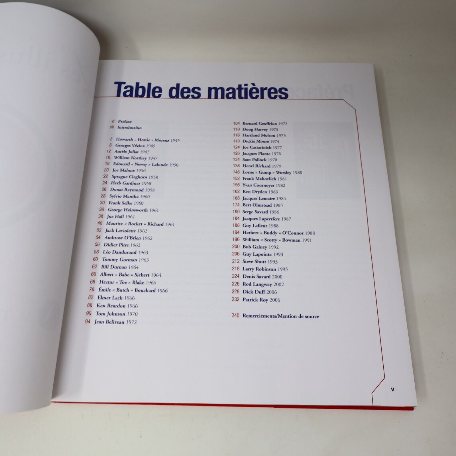 2008 Les Illustres Canadiens Le Temple de la Renommée du Hockey Français Livre