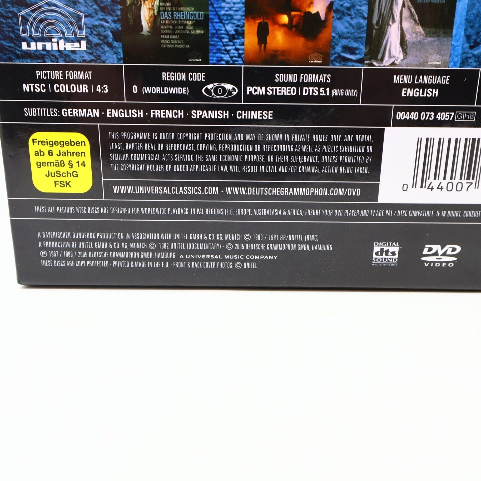 Richard Wagner Der Ring Des Nibelungen Opera DVD Box Set Pierre Boulez NTSC 4:3