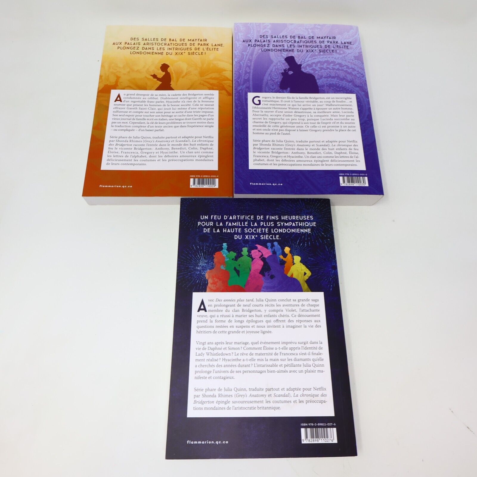 La Chronique des Bridgerton #1-9 Lot 9 Livres Julia Quinn Série Complète French