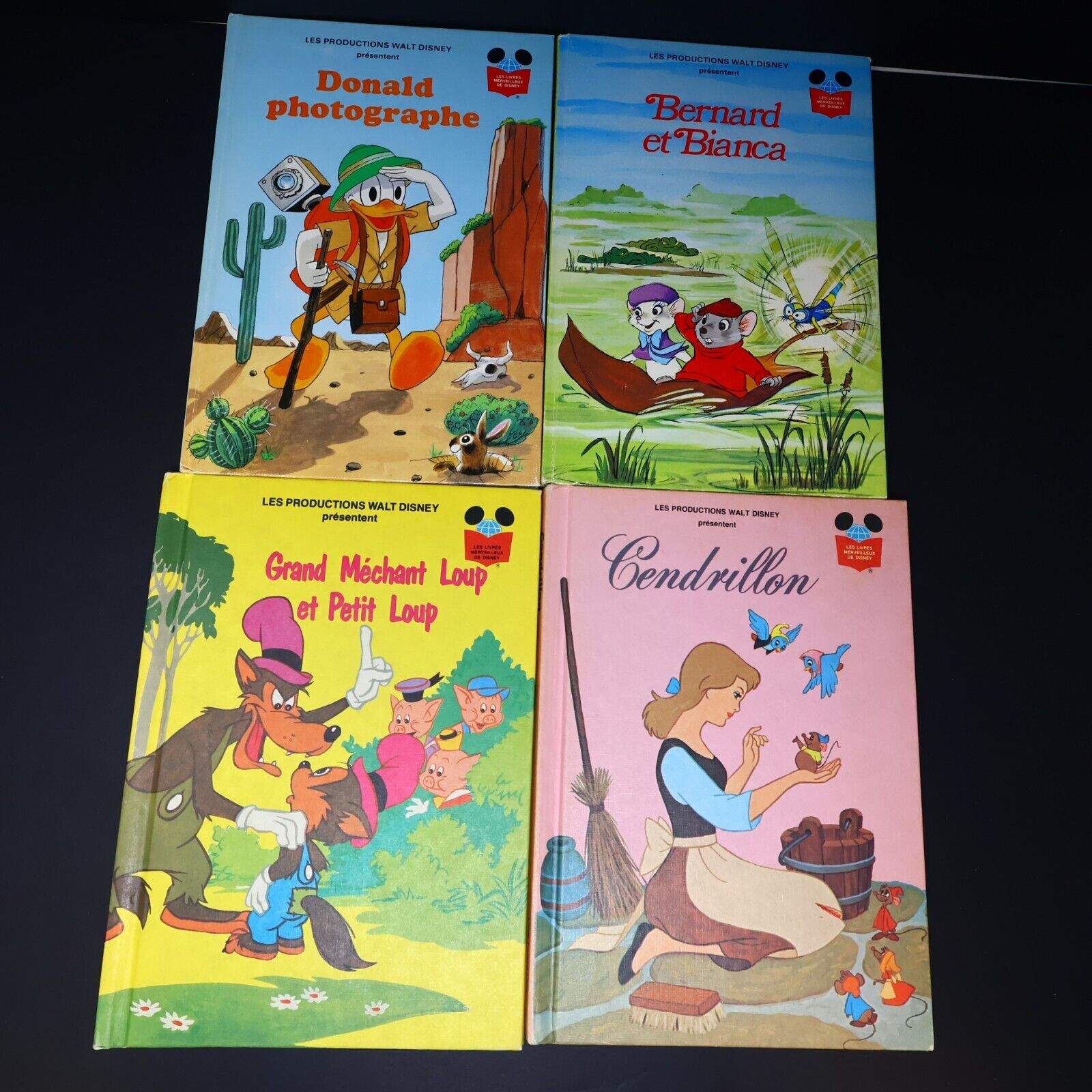 50x Livres Merveilleux de Disney Donald Mickey 70-80s Livre Loisirs Lot Français