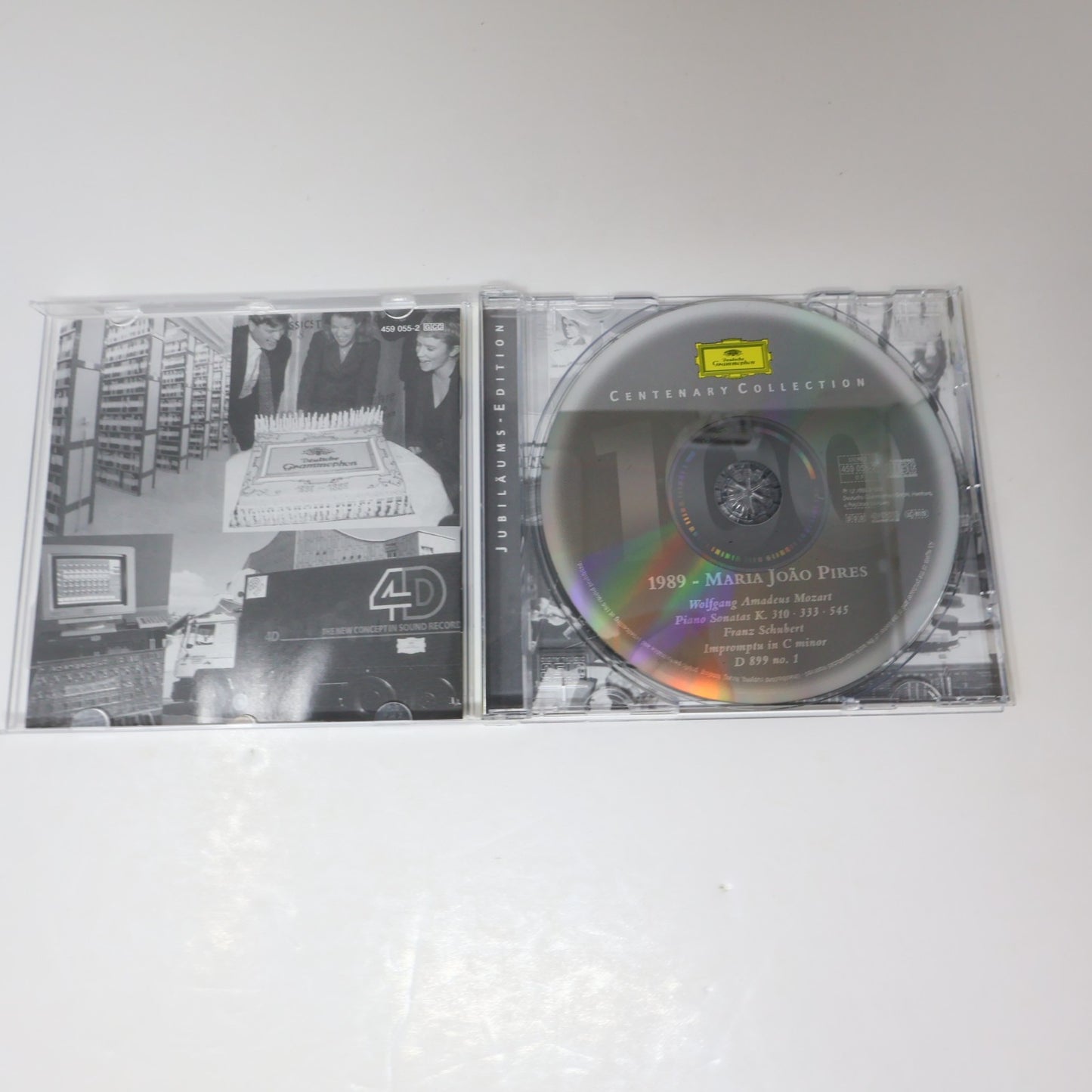 1989 Maria Joao Pires Mozart Schubert Piano CD Deutsche Grammophon 90s