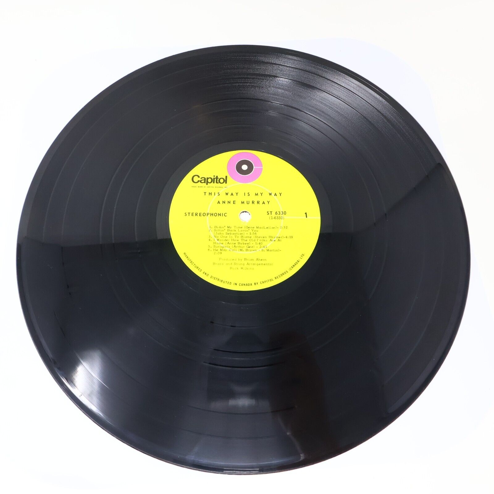 Anne Murray This Way Is My Way LP Record Vinyl Capitol ST 6330 Canada 1969 VG+