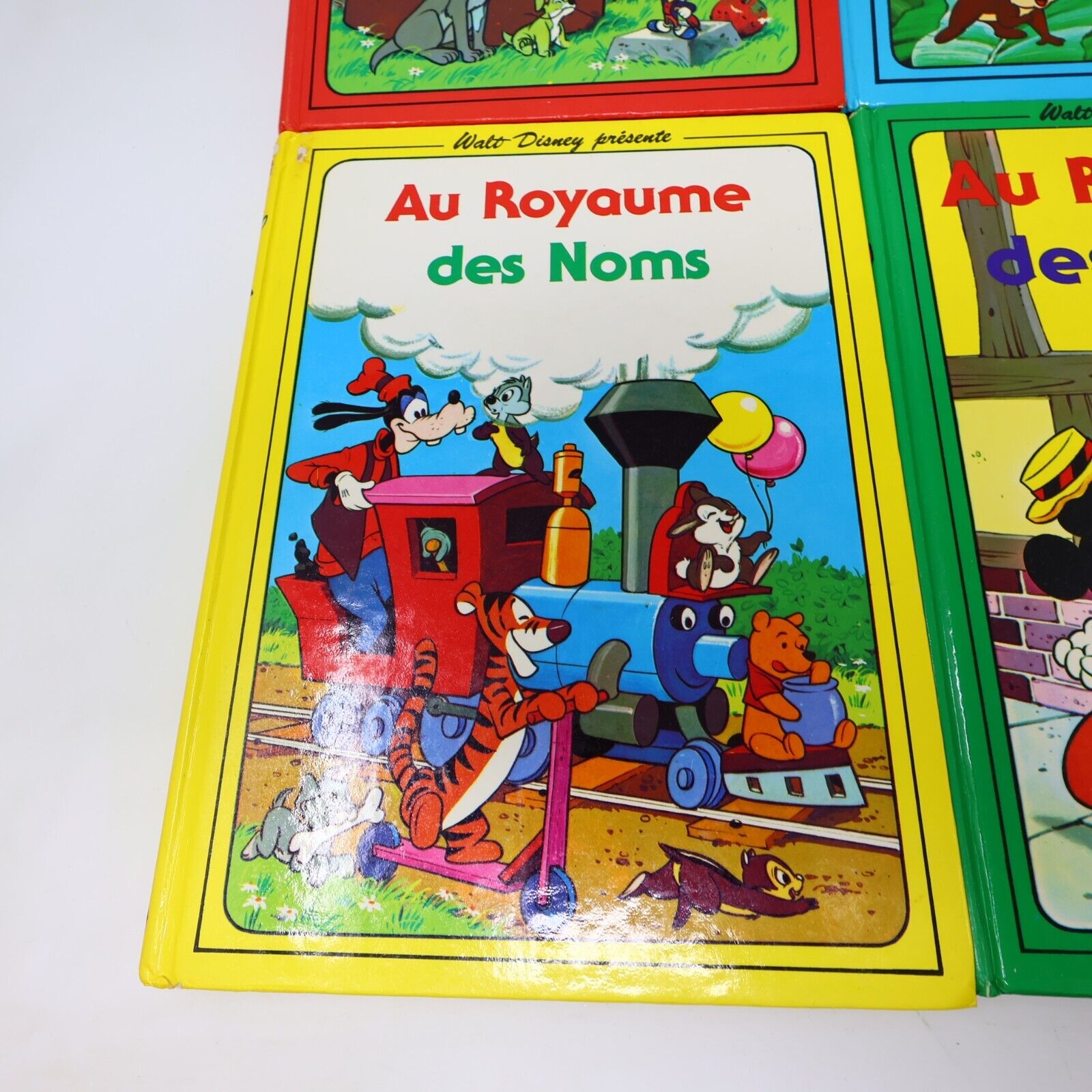 1979 Au Royaume des Noms Verbes Adjectifs Contraires Disney Lot 4 Livres Enfants