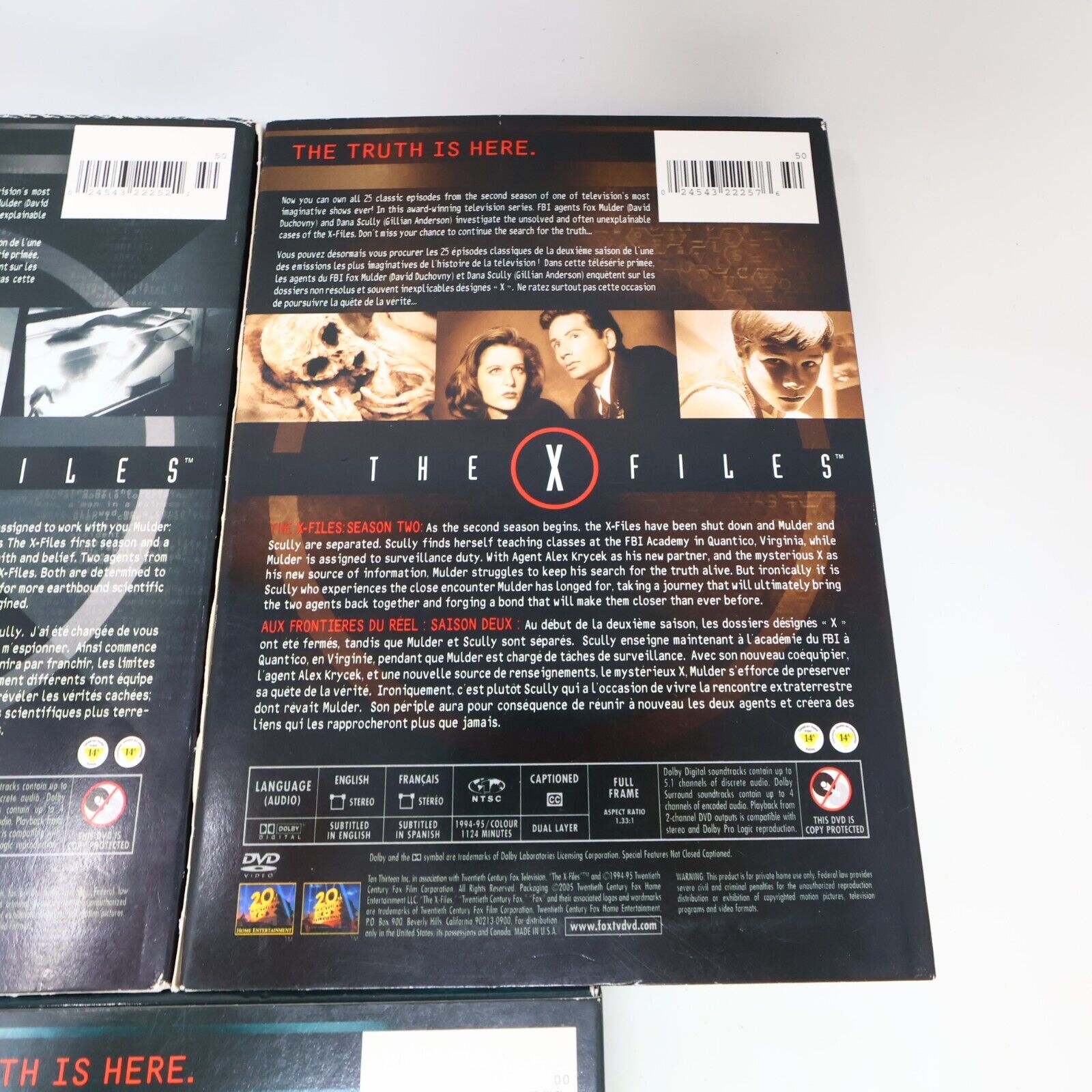 The X Files / Aux Frontières du Réel Season #1-2-3 DVD Lot NTSC David Duchovny