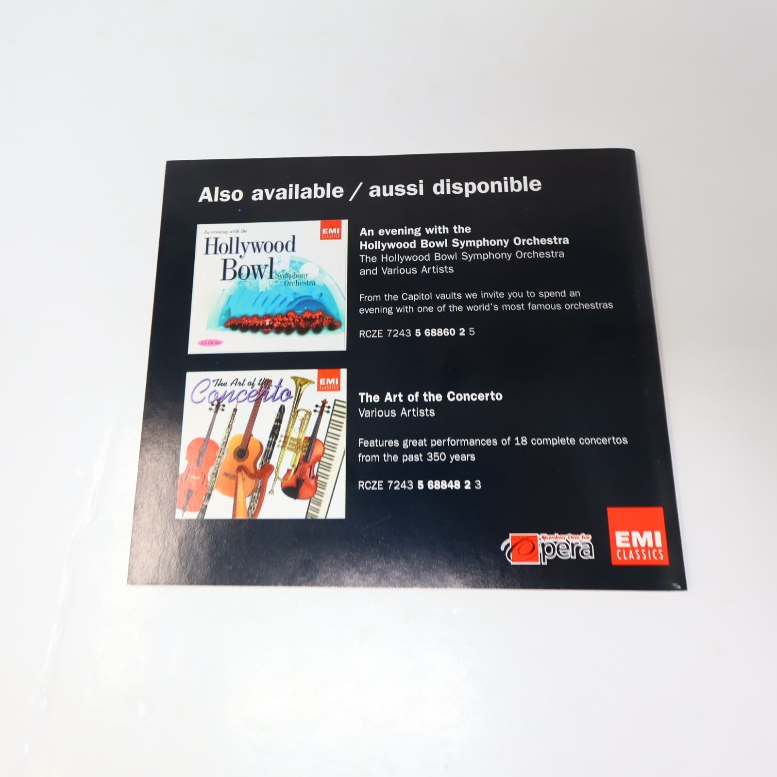 A Night At The Opera 5 CD Set Adam/Bellini/Puccini/Smetana/Massenet/Gounod EMI