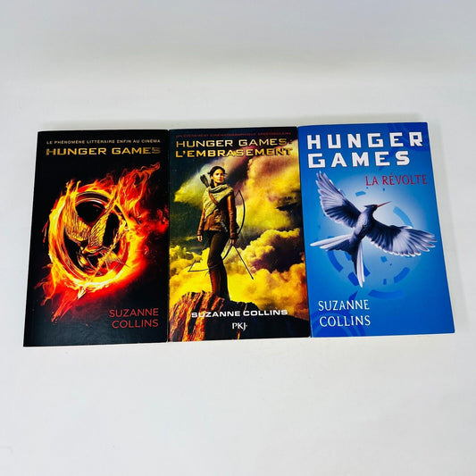 Hunger Games #1-2-3 Lot Set Français/French Suzanne Collins Révolte Embrasement