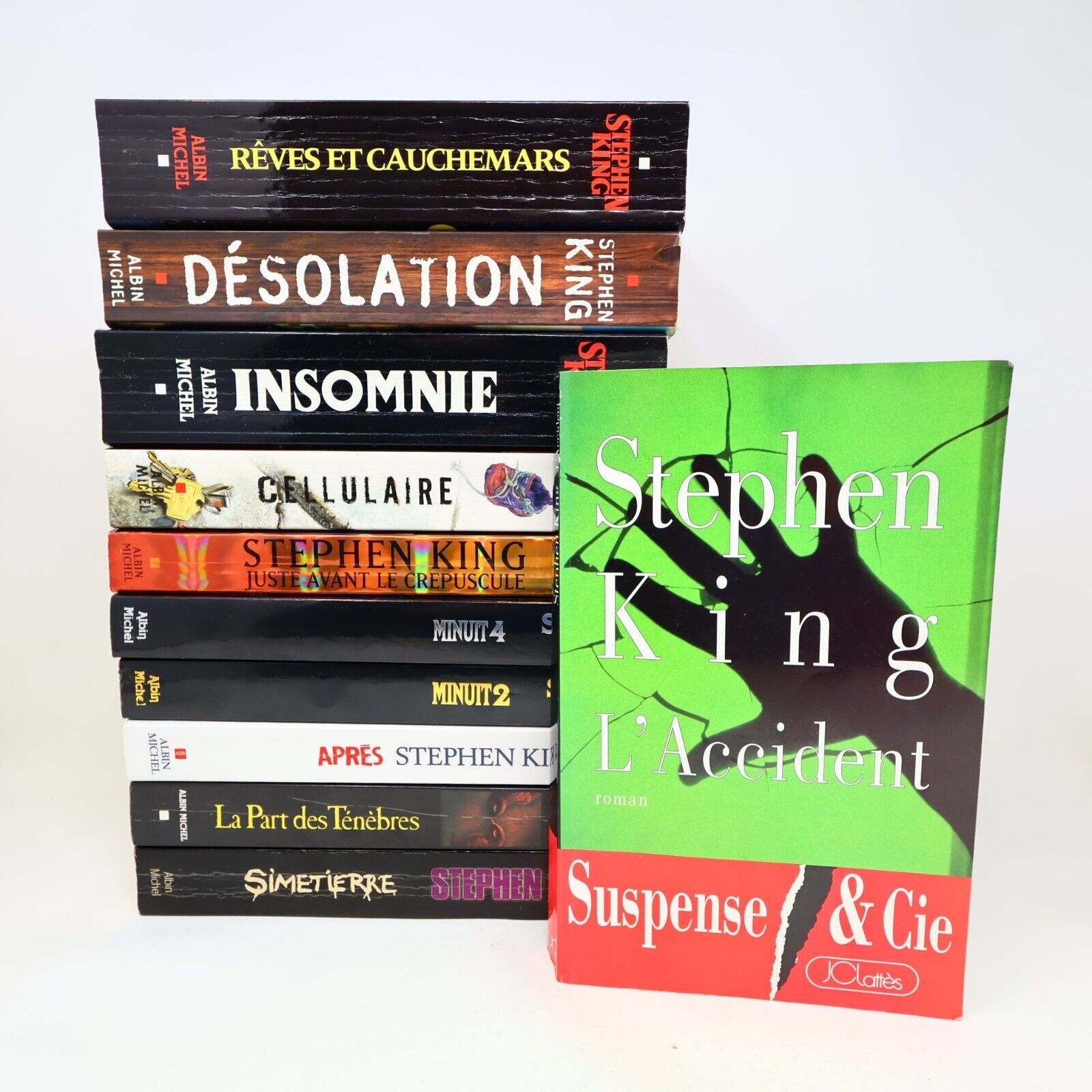 Lot 11 Livres Stephen King Albin Michel/JCL Simetierre Insomnie Horreur French