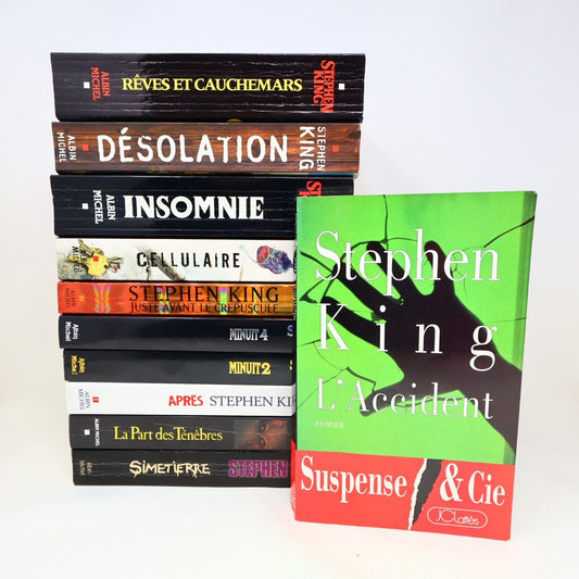 Lot 11 Livres Stephen King Albin Michel/JCL Simetierre Insomnie Horreur French