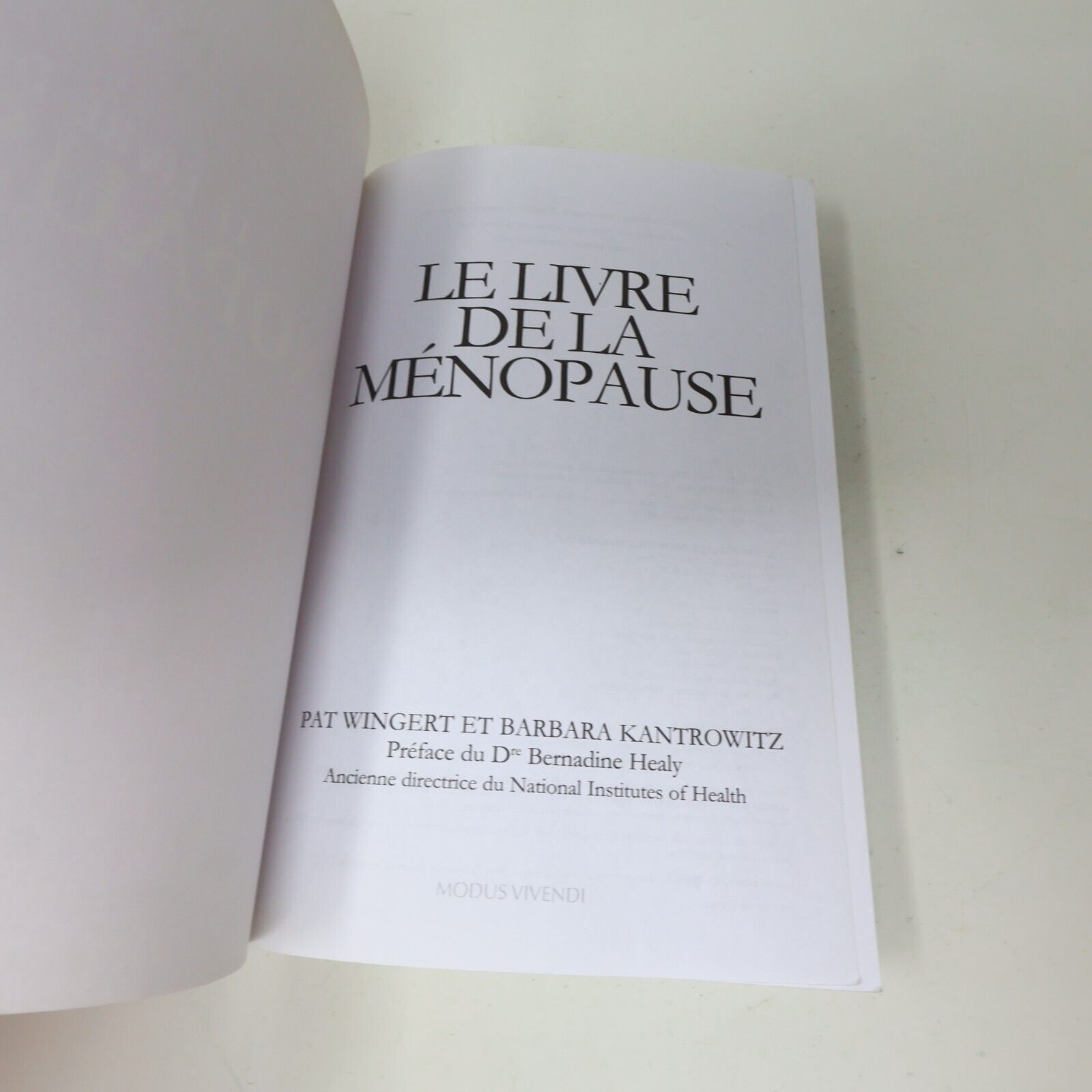 2012 Le Livre de la Ménopause Pat Wingert Barbara Kantrowitz Santé Femmes 2010s