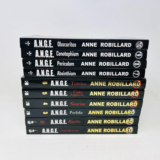 Lot de 10 Livres Ange A.N.G.E #1-10 Anne Robillard Série Complète Antichristus