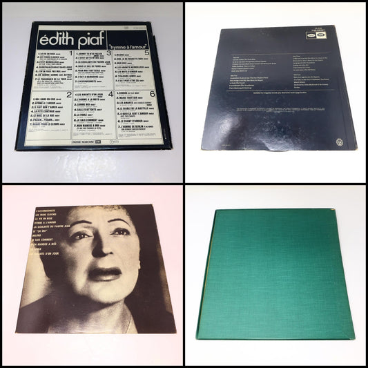 Édith Piaf Lot 4 Disques Record Hymne À L'amour/Definitive Piaf/Tête-à-Tête
