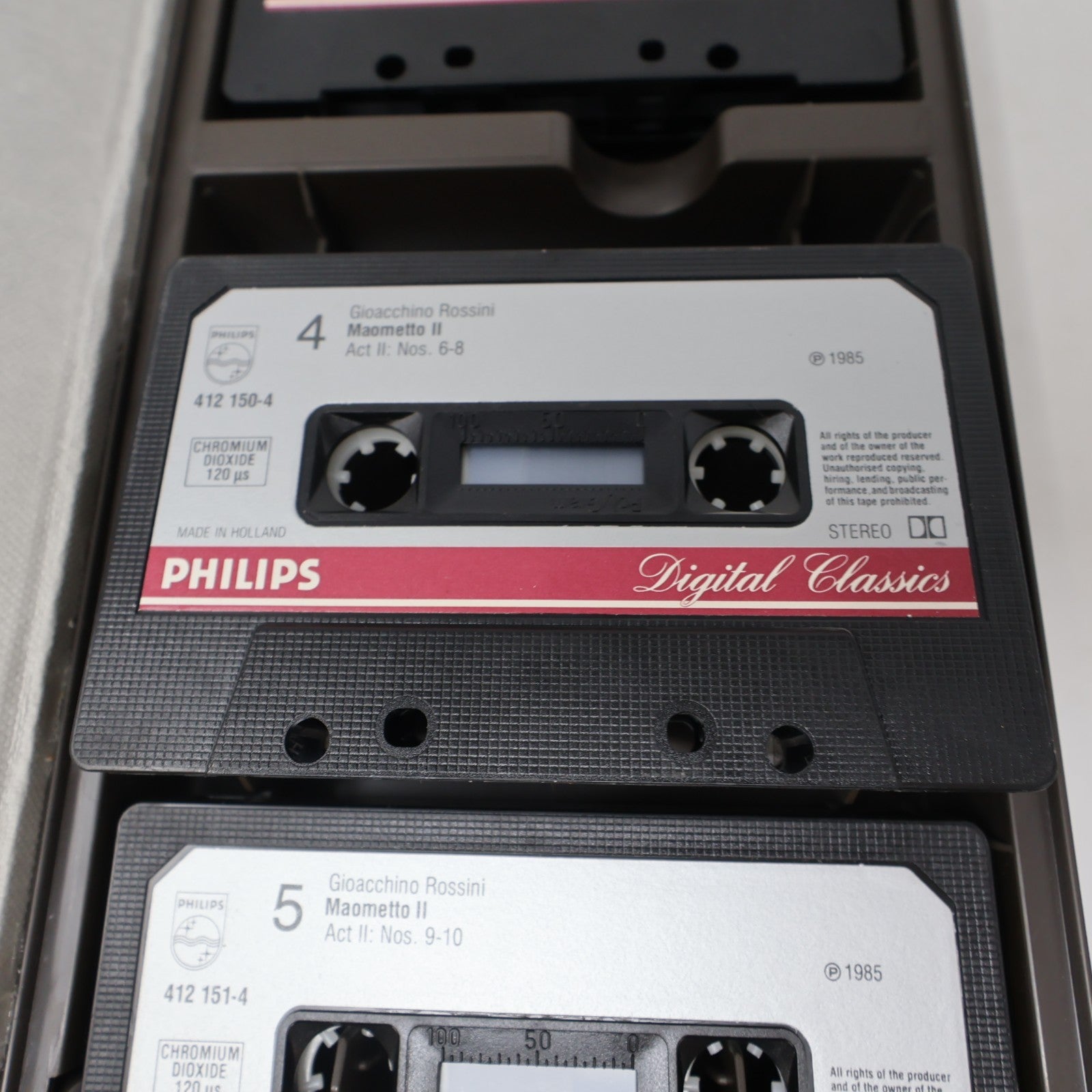Rossini Maometto Secondo Cassette Box Claudio Scimone/Philharmonia/June Anderson