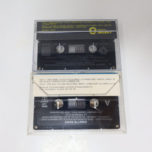 Ginette Reno/Michel Legrand Lot 2 Cassettes Paris Québec/Chanter l'Amour/Yentl