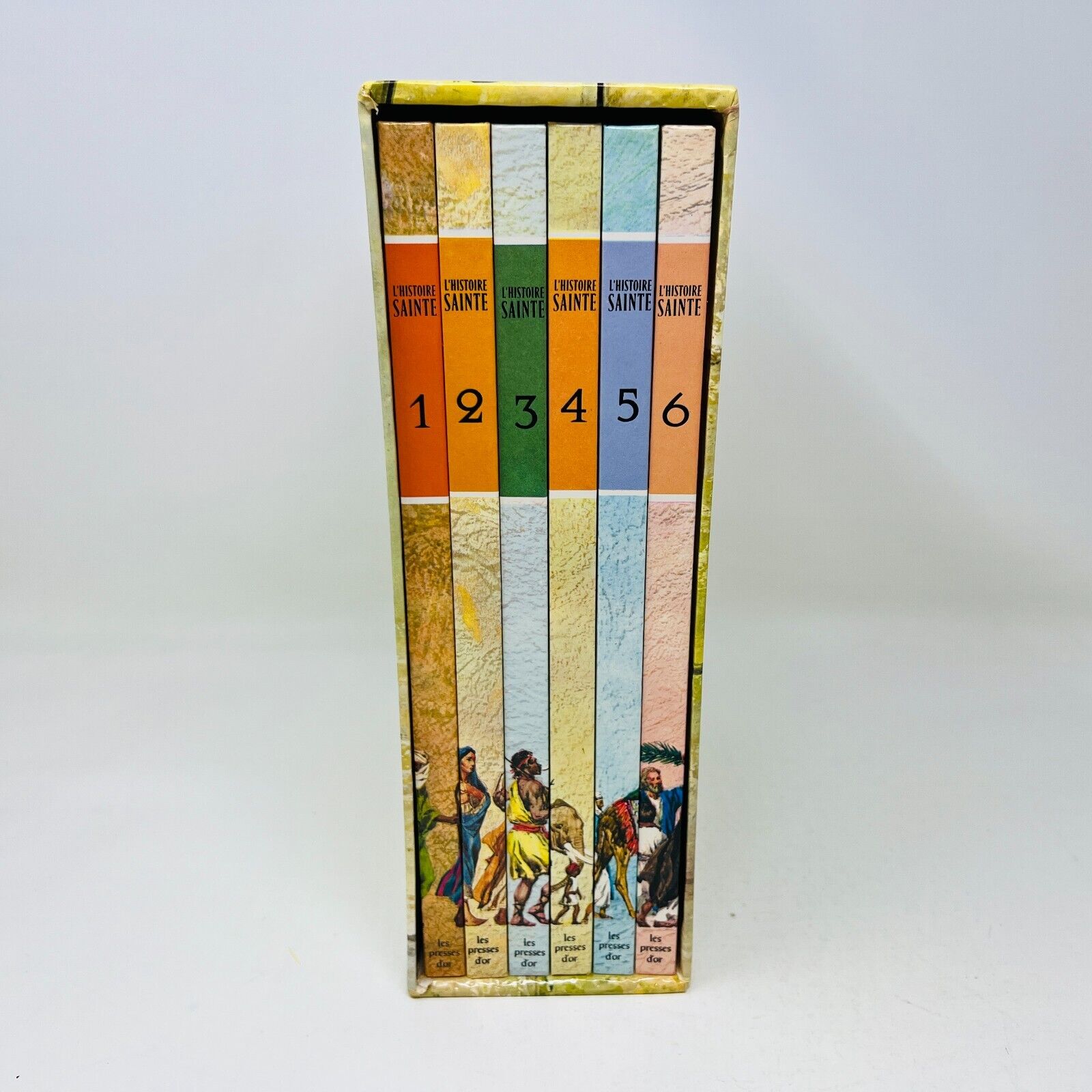 1963 Coffret L'Histoire Sainte pour Garçons et Filles #1-6 Complet Presses D'Or