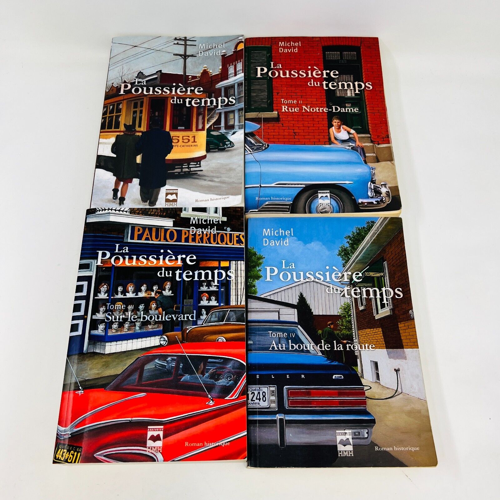 La Poussière du Temps #1-4 Michel David Série Complète Set Lot 4 Livres Français