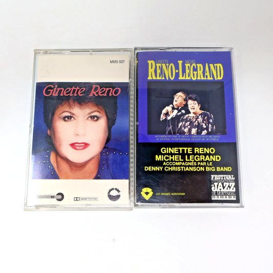 Ginette Reno/Michel Legrand Lot 2 Cassettes Paris Québec/Chanter l'Amour/Yentl