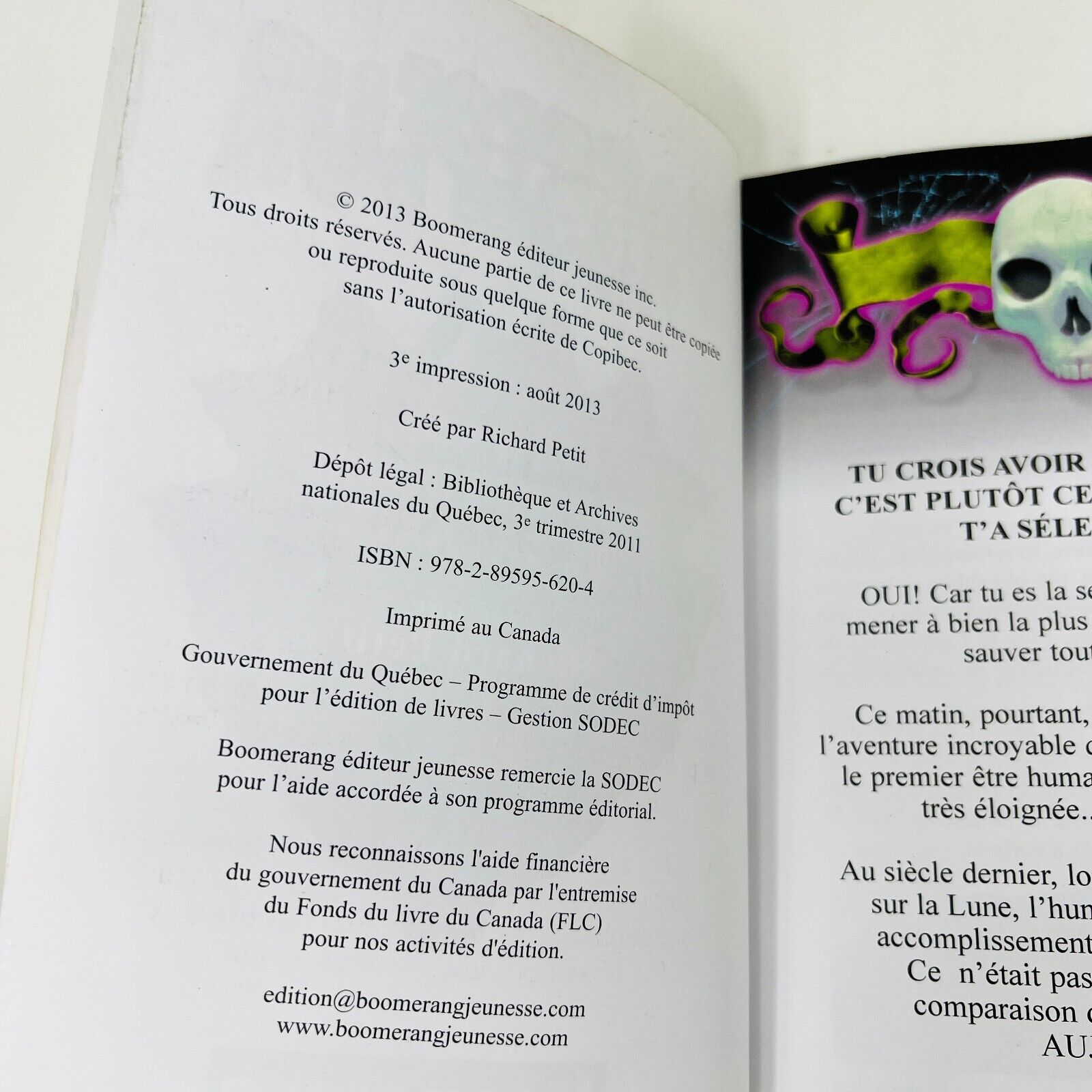 Lot de 10 Livres Passepeur Horrible Cauchemar/Trio Compilation de Richard Petit