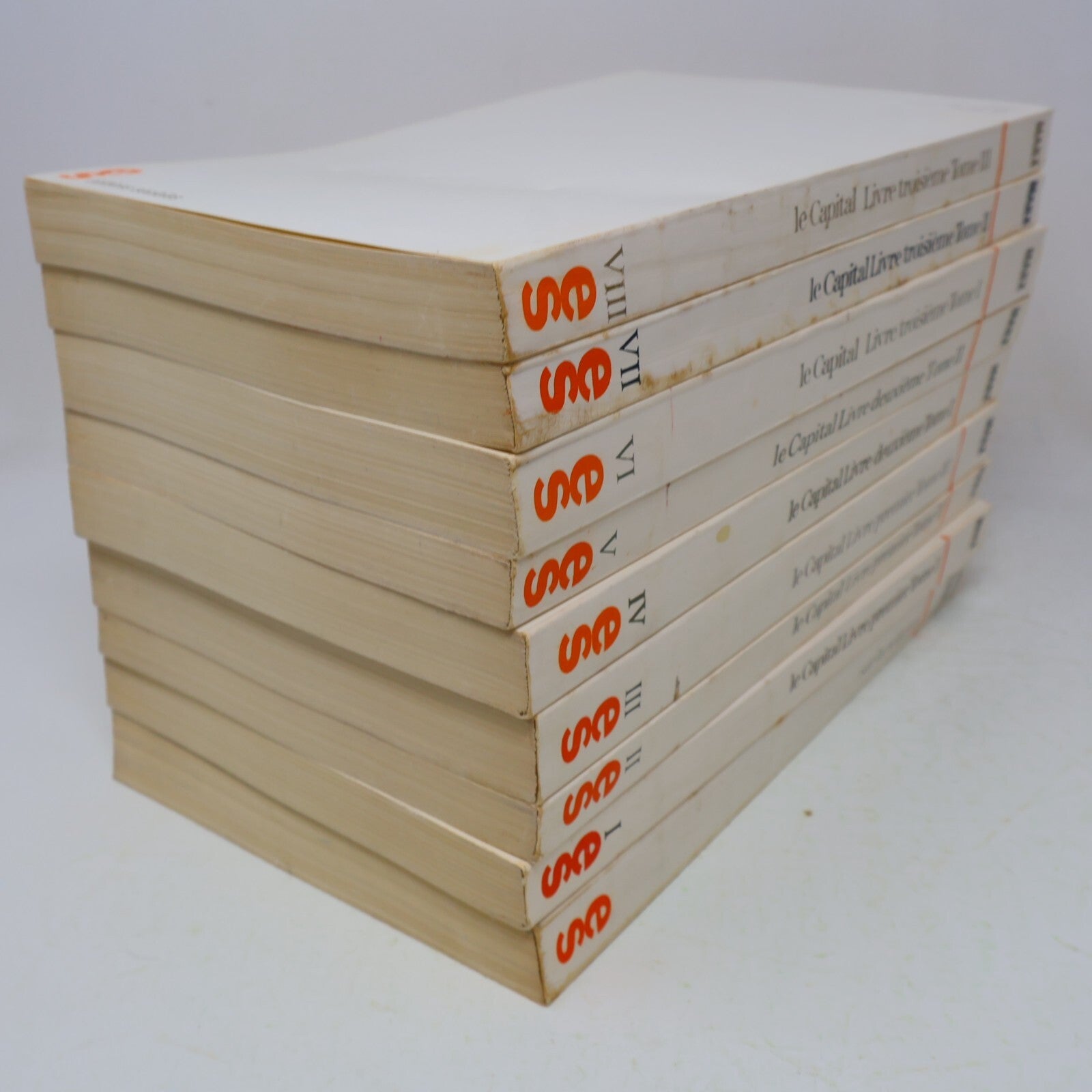 Le Capital #1-8 Lot 9 Livres Karl Marx Éditions Sociales Série Complète Français