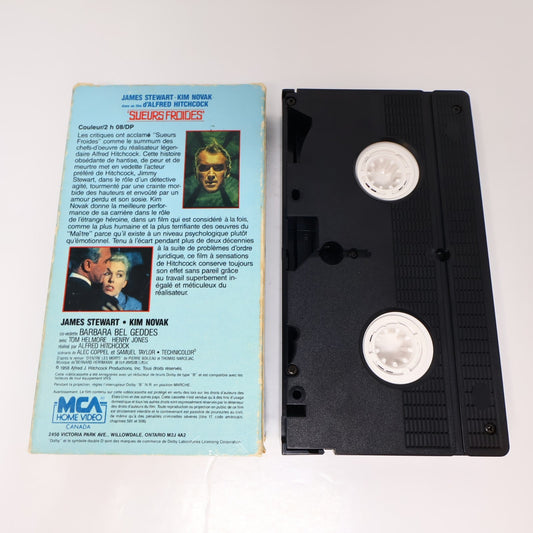 Sueurs Froides (Vertigo) VHS Français/French NTSC James Stewart Alfred Hitchcock