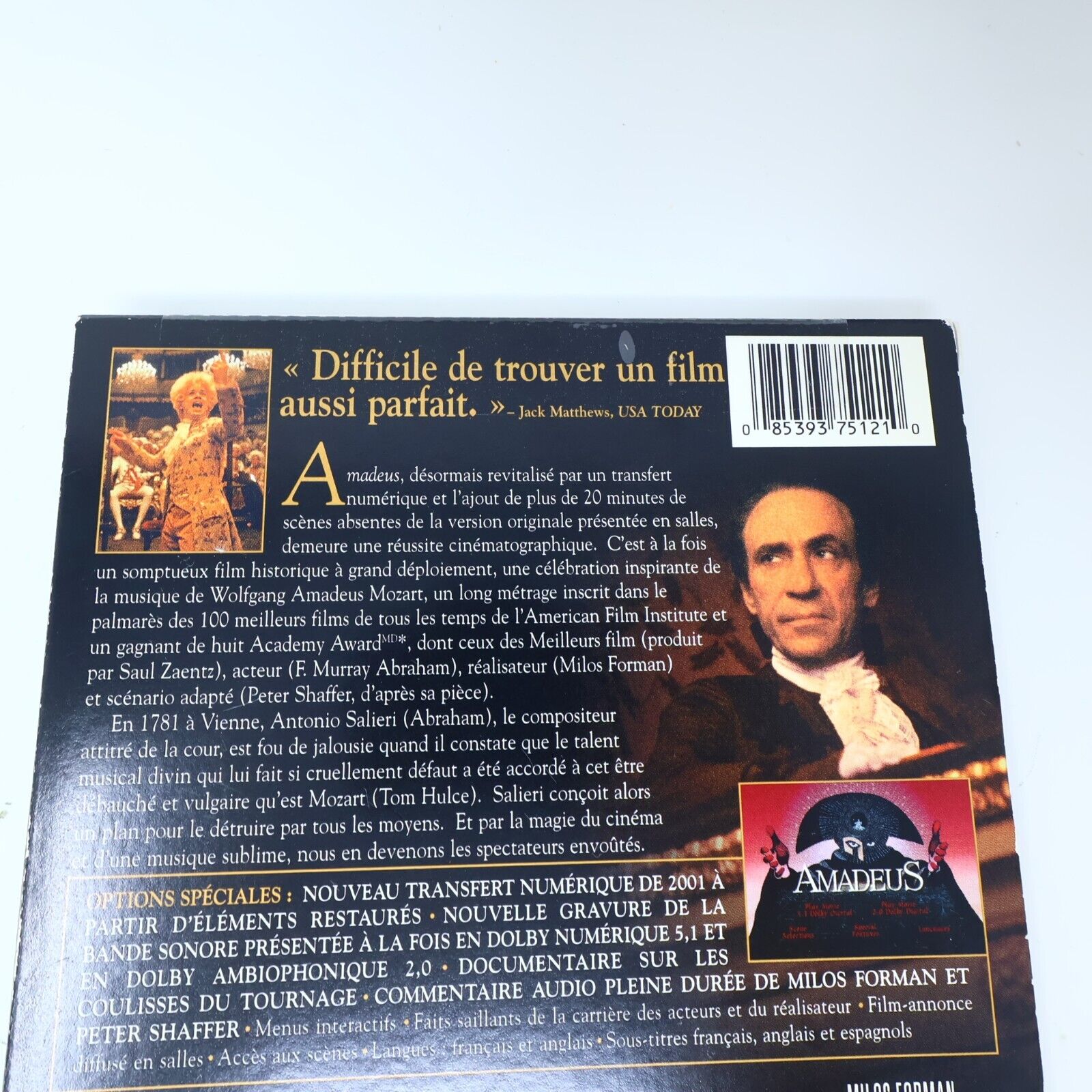 Amadeus Montage du Réalisateur DVD Français NTSC Testé Milos Forman Tom Hulce