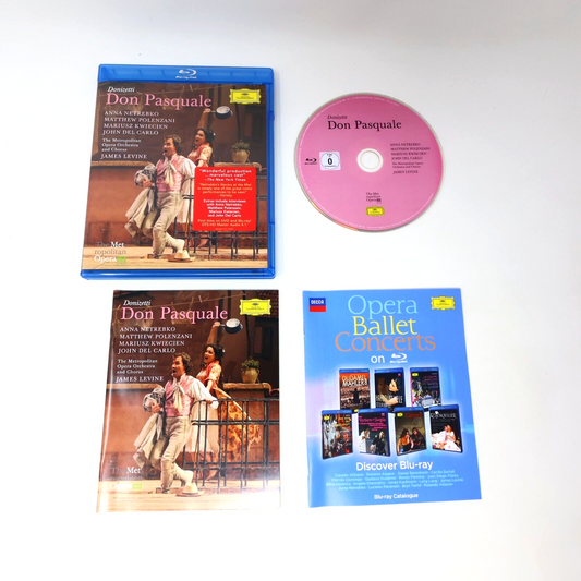 Donizetti Don Pasquale Metropolitan Opera Blu-Ray 2011 James Levine A. Netrebko