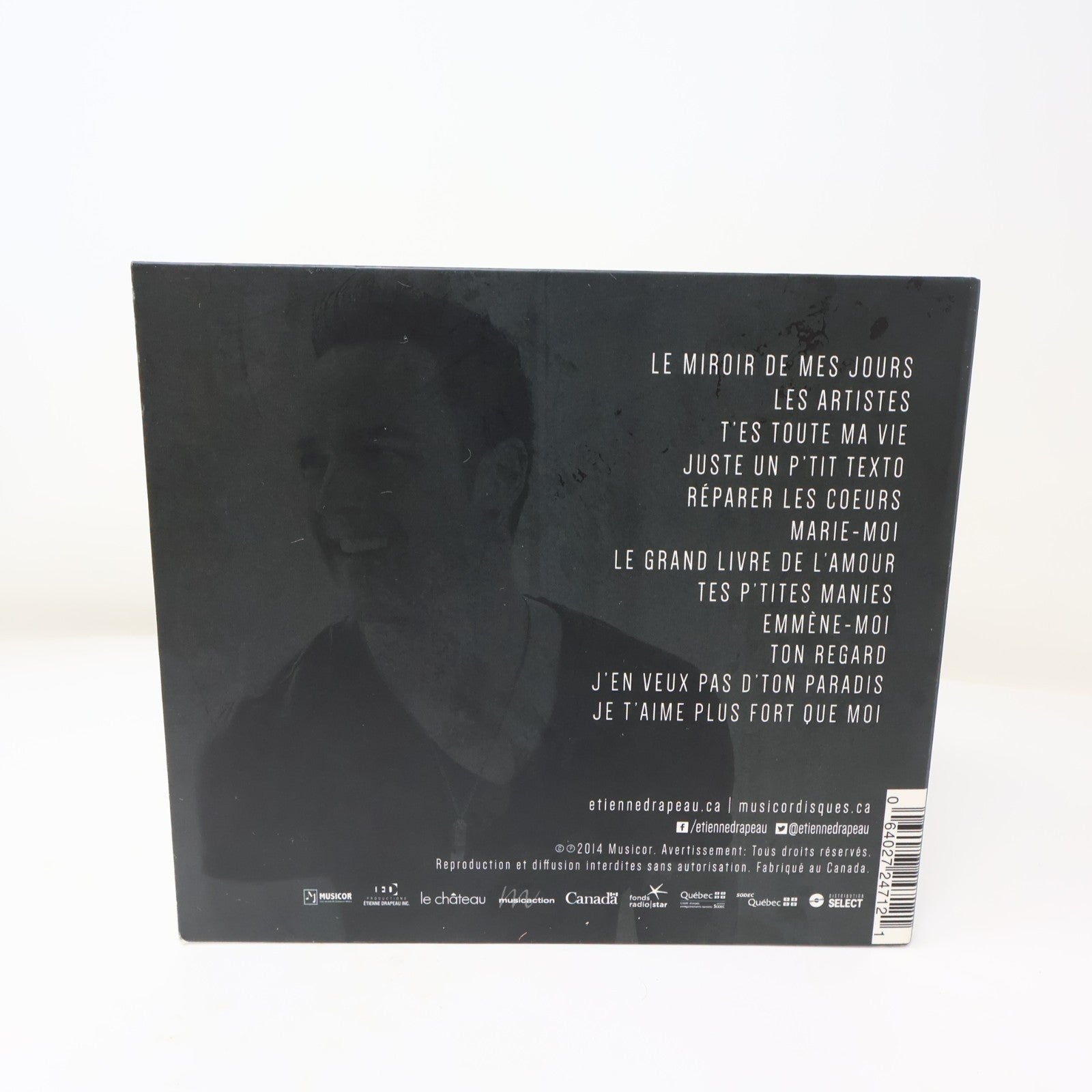 Étienne Drapeau T'Es Toute ma Vie CD 2014 Le Miroir De Mes Jours/Les Artistes